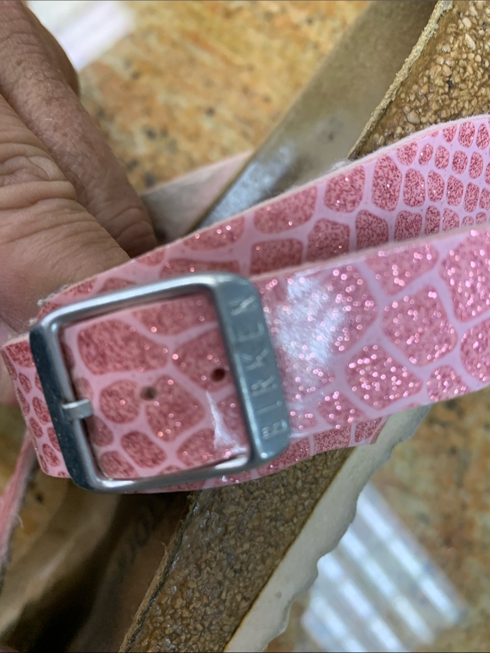 Birkenstock Pink T-Strap Thong Sandals - Picture 8 of 9